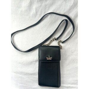 Kate Spade‎ NY Black Madison Flap Phone Crossbody